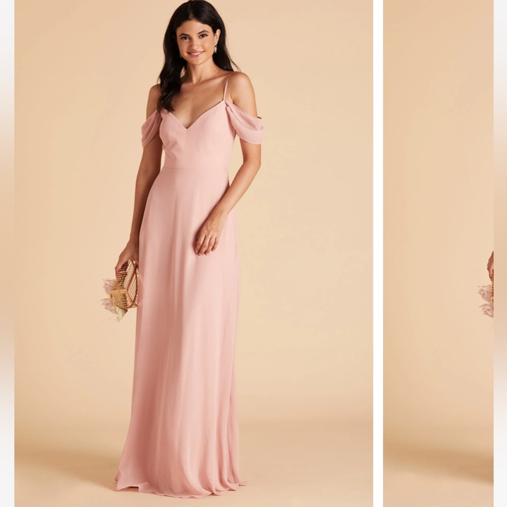 Birdy grey bridesmaid dress SMALL, Convertible DEVIN DRESS CHIFFON DUSTY ROSE